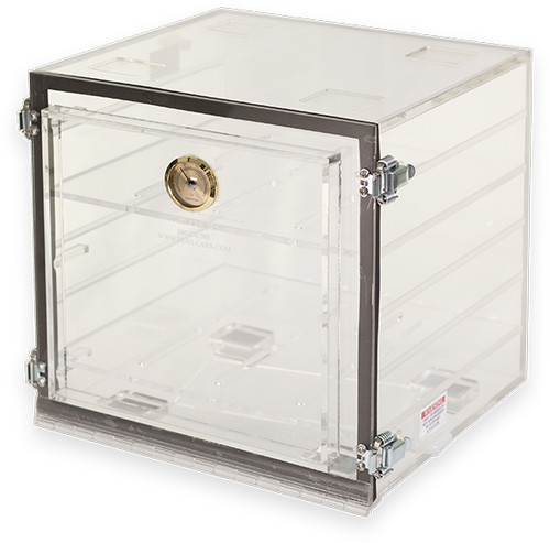 860-CG/NS | Plas Labs Desiccator, Clear 12" X 12" X 12"