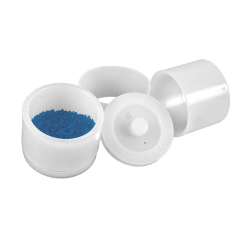 Premier Lab Supply 45 mm Double Open Ended XRF Sample Cups with Cup Base, Sleeve and Cap, 100 Sets per Bag (SC-3345)