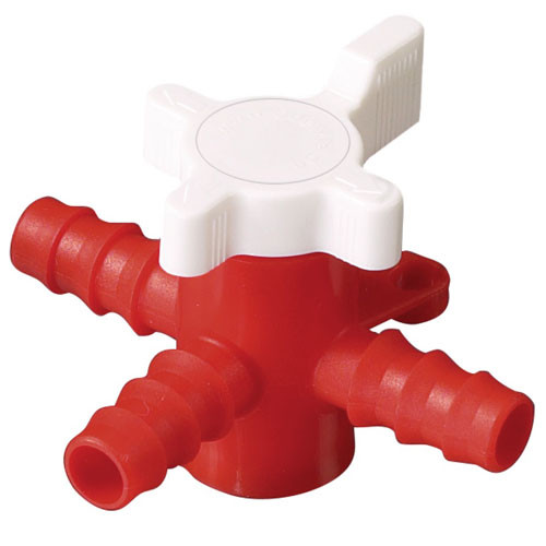 886064-0060 | Dynalon Three-way Valve, PP/PE 5-7mm, Each