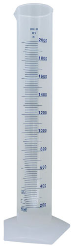 537815-2000 | Dynalon Cylinder Printed Graduated, PP 2000mL, CS/4