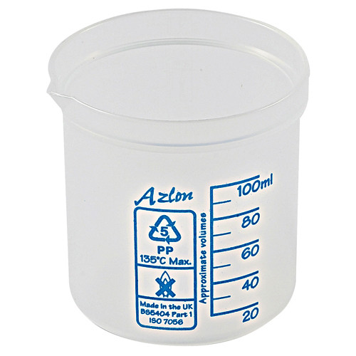 522085-0100 | Dynalon Beaker Square Grad, PP 100mL, CS/10
