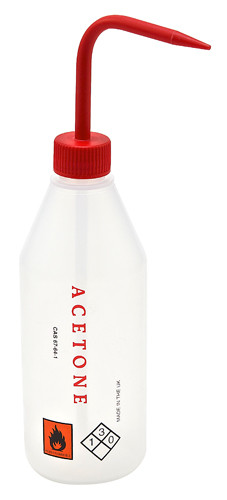 506915-0004 | Dynalon Washbottle Acetone, LDPE 500mL, CS/5