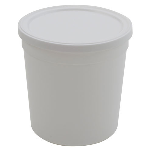 454415 | Dynalon Container w Lid White, PPCO 16oz, CS/100