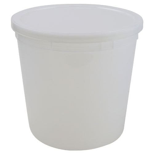 453635 | Dynalon Container w Lid Natural, HDPE 165oz, CS/25