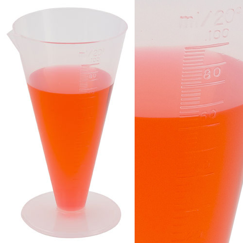 212205 | Dynalon Cylinder Conical Graduated, PP 100mL, CS/6
