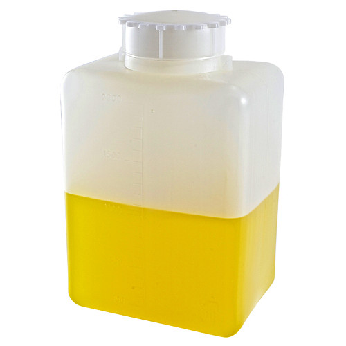 226295-2000 | Dynalon Bottle Square, HDPE 2000mL, CS/12