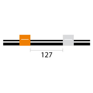VS0.64-OW | Glass Expansion Viton Pump Tube 2tag 0.64mm ID Orange/White (PKT 12)