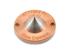 AT7708X-Pt | Glass Expansion Platinum Skimmer Cone with Copper Base for Agilent 7700x, 7800, 8800