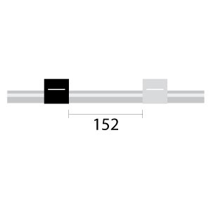 3.17-BLKW-L | Glass Expansion PVC Pump Tube Long 2tag 3.17mm ID Black/White (PKT 12)