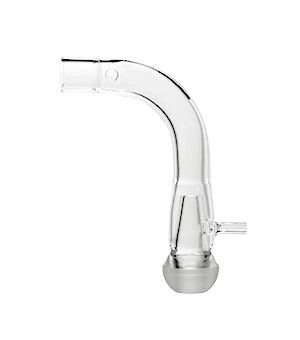 21-809-3771 | Glass Expansion Quartz Adaptor MB19, 90deg with Aux Port