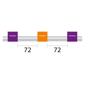 2.54-PO3B | Glass Expansion PVC Pump Tube 3tag 2.54mm ID Purple/Orange (PKT 12)