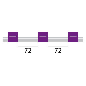 2.06-PUR3B-F | Glass Expansion Contour Flared End PVC Pump Tube 3tag 2.06mm ID Purple/Purple (PKT 6)