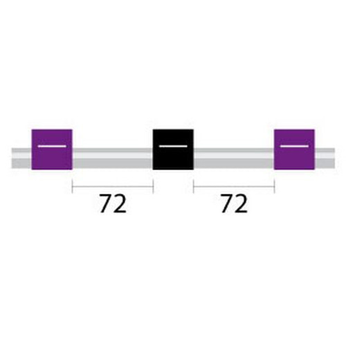 2.29-PBLK3B-F | Glass Expansion Contour Flared End PVC Pump Tube 3tag 2.29mm ID Purple/Black (PKT 6)