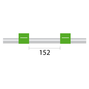 1.85-GRN-F | Glass Expansion Contour Flared End PVC Pump Tube 2tag 1.85mm ID Green/Green (PKT 6)