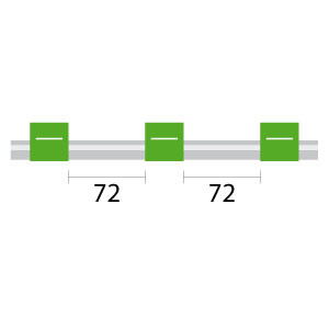 1.85-GRN3B-F | Glass Expansion Contour Flared End PVC Pump Tube 3tag 1.85mm ID Green/Green (PKT 6)