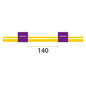 2.06-PUR-SF-F | Glass Expansion Contour Flared End Solva Flex Pump Tube 2tag 2.06mm ID Purple/Purple (PKT 6)