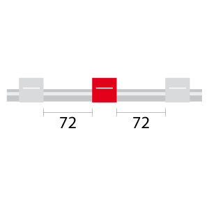 1.09-WR3B-F | Glass Expansion Contour Flared End PVC Pump Tube 3tag 1.09mm ID White/Red (PKT 6)