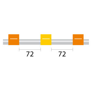 0.51-OY3B | Glass Expansion PVC Pump Tube 3tag 0.51mm ID Orange/Yellow (PKT 12)
