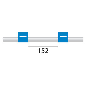 1.65-BLU-F | Glass Expansion Contour Flared End PVC Pump Tube 2tag 1.65mm ID Blue/Blue (PKT 6)