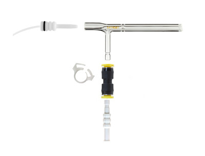 01-801-0749 | Glass Expansion Noordermeer V-Groove Nebulizer 0.7L/min Ar flow with Quick Connect Fittings