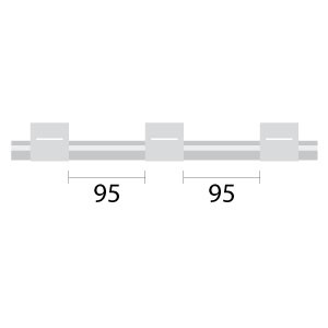 1.02-WHT3B-95 | Glass Expansion PVC Pump Tube 3tag (95mm) 1.02mm ID White/White (PKT 12)