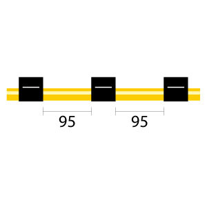 0.76-BLK3B-95-SF | Glass Expansion Solva Flex Pump Tube 3 tag (95mm) 0.76mm ID Black/Black (PKT 12)