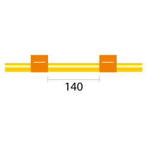 0.89-ORG-SF-F | Glass Expansion Contour Flared End Solva Flex Pump Tube 2tag 0.89mm ID Orange/Orange (PKT 6)
