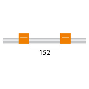 0.89-ORG-F | Glass Expansion Contour Flared End PVC Pump Tube 2tag 0.89mm ID Orange/Orange (PKT 6)