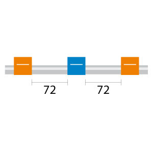 0.25-OB3B-F | Glass Expansion Contour Flared End PVC Pump Tube 3tag 0.25mm ID Orange/Blue (PKT 6)