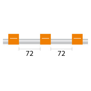 0.89-ORG3B-F | Glass Expansion Contour Flared End PVC Pump Tube 3tag 0.89mm ID Orange/Orange (PKT 6)