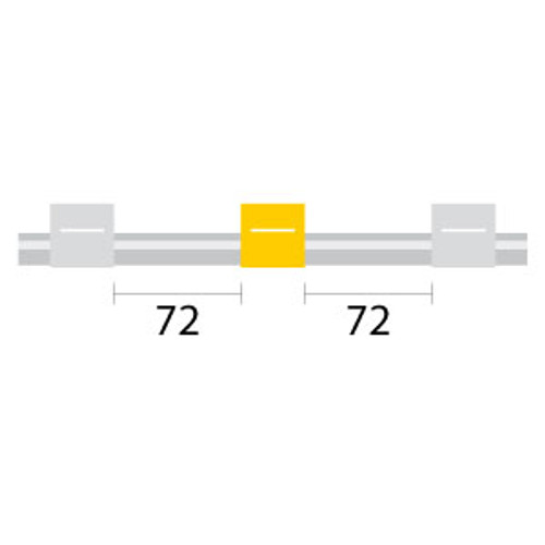 0.57-WY3B-F | Glass Expansion Contour Flared End PVC Pump Tube 3tag 0.57mm ID White/Yellow (PKT 6)