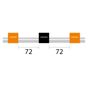 0.13-OBLK3B | Glass Expansion PVC Pump Tube 3tag 0.13mm ID Orange/Black (PKT 12)