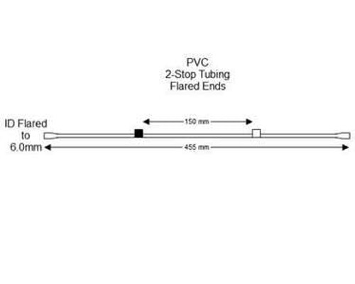 116-0549-21/F | isoSPEC PVC 2-Stop Tubing, Flared, Black/White (3.18 mm), 12/pk