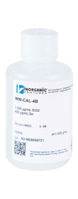 WW-CAL-4B-125ML | Inorganic Ventures 200.7WW CAL SOLUTION #4B,125mL
