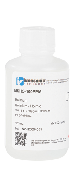 MSHO-100PPM-125ML | Inorganic Ventures 100ug/mL HOLMIUM 125mL