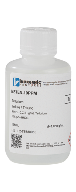 MSTEN-10PPM-125ML | Inorganic Ventures 10ug/mL TELLURIUM 125mL