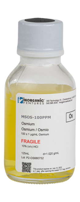 MSOS-100PPM-125ML | Inorganic Ventures 100ug/mL OSMIUM 125mL