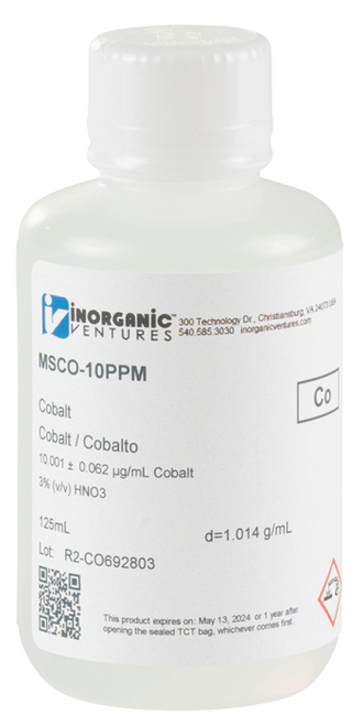 MSCO-10PPM-125ML | Inorganic Ventures 10ug/mL COBALT 125mL