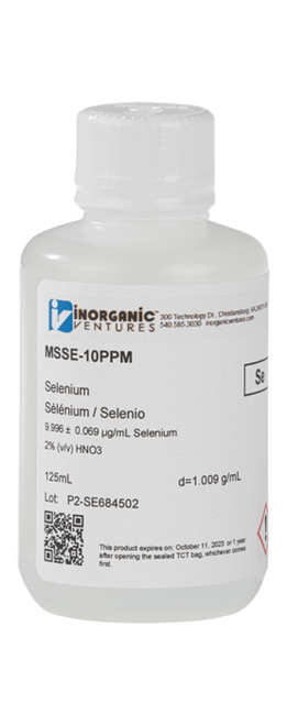 MSSE-10PPM-125ML | Inorganic Ventures 10ug/mL SELENIUM 125mL