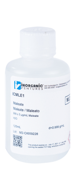 ICMLE1-125ML | Inorganic Ventures 1000ug/mL MALEATE 125mL