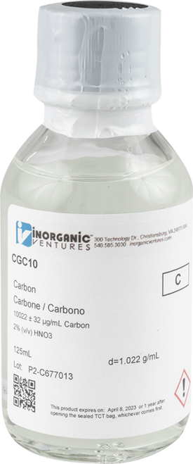 CGC10-125ML | Inorganic Ventures 10,000ug/mL CARBON 125mL