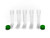 300-3910-FY20 | Caplugs Evergreen Flat Top MST™ Cryogenic Tube Caps, HDPE, Yellow
