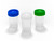 240-3519-B80 | Caplugs Evergreen 20 mL Freestanding Vials with Blue Caps, Polypropylene Co-Polymer, Natural