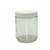 04-8SST123 | Greenwood Jars, Straight Sided, Glass, Clear, 8oz, 70-400, Assembled with PTFE Lined Caps, Certified (12/PAK)