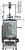 R100 | Across International Ai 100L Single  Jacketed Glass Reactor