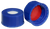 CS-100060 | AFP 2 mL, 9 mm Blue Screw Cap, Red PTFE/ White Silicone 0.040 Thickness, Hardness 60 Shore A, Value, 100/PK