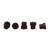 CS-100064 | AFP 7.5 mm OD Inlet Plug Septa for Shimadzu GCs, Φ5.5x7 mm, Brown, 25/PK