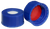 CS-100023 | AFP 2 mL, 9 mm Blue Screw Cap, Red PTFE/White Silicone 0.040 Thickness, Bonded Ultra Low Bleed, 1000/PK