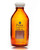 1519029-FLS | Foxx Life Sciences PUREGRIP Reusable Amber Light-Blocking Round Glass Media Storage Bottles w/ GL45 VersaCap, Pouring Ring, 1 L (10/CS)