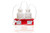 305-4403-FLS | Foxx Life Sciences Vactrap Round XL, 4L + 4L, PP, RED BIN, 1/4" ID TUBING